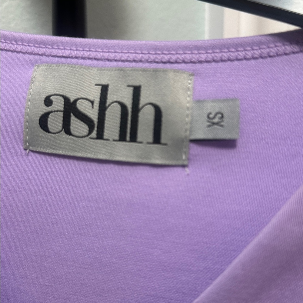 Ashh. Lilac V-Neck Scrub Top